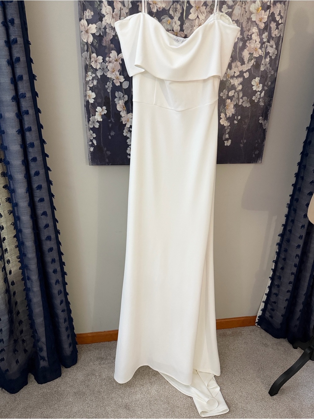 NWT Lulus Off-Shoulder White Wedding Gown Large - Picture 4 of 9